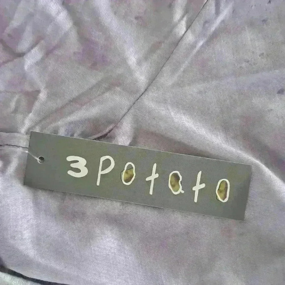 3 Potato Open Cardigan - Colors: Lavenders, Greens, Browns - Size: L - Picture 5 of 7